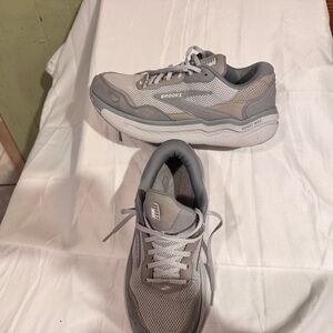 Brooks Light Gray Running Shoes